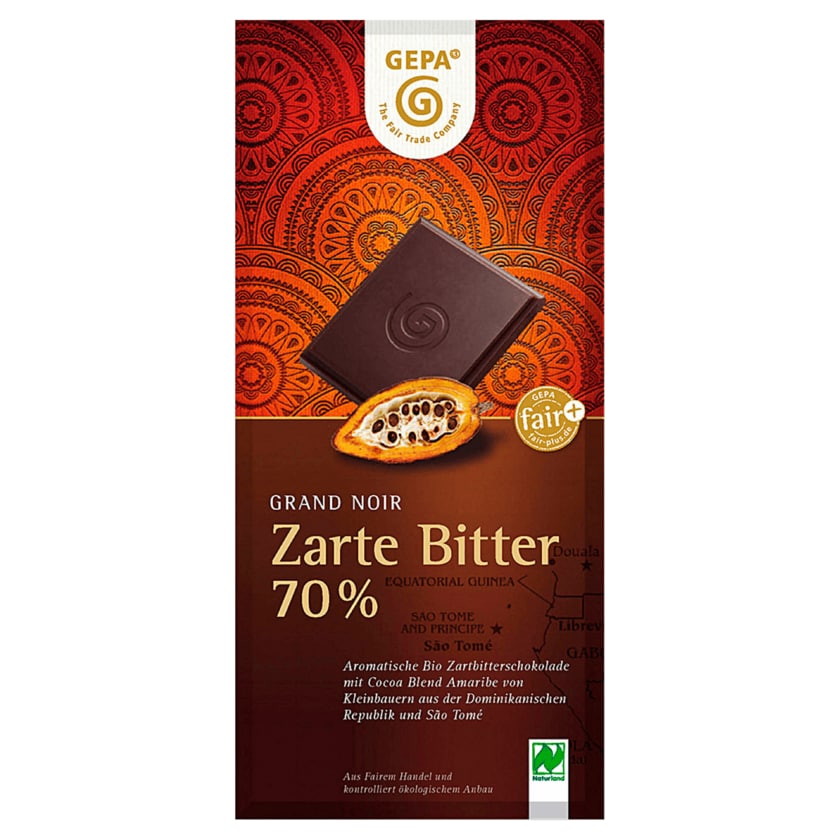 Gepa Bio Schokolade Zarte Bitter 70% 100g